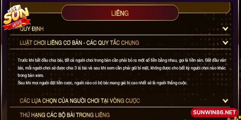 Liêng Sunwin – Trải Nghiệm Kịch Tính, Thưởng Lớn Hấp Dẫn 3 Sunwin Tham gia chơi bài Liêng Sunwin đơn giản với vài thao tác